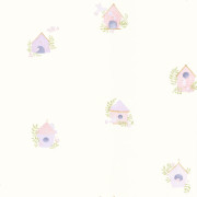 Papier peint intissé Home Sweet Home parme - Once Upon A Time 3 - Casadeco - OUTT202895432