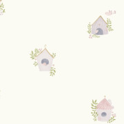 Papier peint intissé Home Sweet Home parme - Once Upon A Time 3 - Casadeco - OUTT202895432