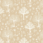 Papier peint intissé Poetic Garden café latte - Once Upon A Time 3 - Casadeco - OUTT202901401