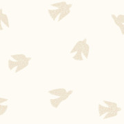 Papier peint intissé Poetic Birds naturel - Once Upon A Time 3 - Casadeco - OUTT202911212