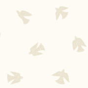 Papier peint intissé Poetic Birds naturel - Once Upon A Time 3 - Casadeco - OUTT202911212