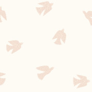 Papier peint intissé Poetic Birds rose blush - Once Upon A Time 3 - Casadeco - OUTT202914202