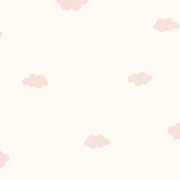 Papier peint intissé My little world nuage rose blush - Once Upon A Time 3 - Casadeco - OUTT29754208