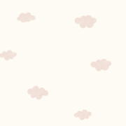 Papier peint intissé My little world nuage rose blush - Once Upon A Time 3 - Casadeco - OUTT29754208