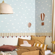 Papier peint intissé My little world nuage bleu - Once Upon A Time 3 - Casadeco - OUTT29756430
