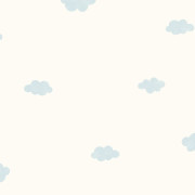 Papier peint intissé My little world nuage bleu doux - Once Upon A Time 3 - Casadeco - OUTT29756240