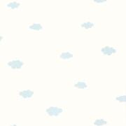 Papier peint intissé My little world nuage bleu doux - Once Upon A Time 3 - Casadeco - OUTT29756240