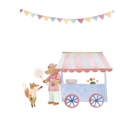 Affiche Cotton Candy Stand...