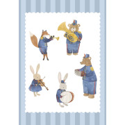 Affiche Orchestra bleu - 30x40 cm - Once Upon A Time 3 - Casadeco - OUTT203065502