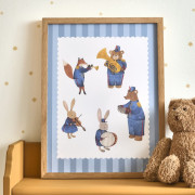 Affiche Orchestra bleu - 30x40 cm - Once Upon A Time 3 - Casadeco - OUTT203065502