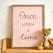 Affiche Once Upon A Time rose blush - 30x40 cm - Once Upon A Time 3 - Casadeco - OUTT203084302