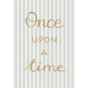 Affiche Once Upon A Time bleu doux - 30x40 cm - Once Upon A Time 3 - Casadeco - OUTT203086402
