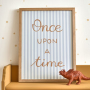 Affiche Once Upon A Time bleu doux - 30x40 cm - Once Upon A Time 3 - Casadeco - OUTT203086402