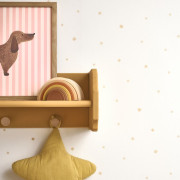 Affiche Cute Dachshund rose blush - 30x40 cm - Once Upon A Time 3 - Casadeco - OUTT203094702