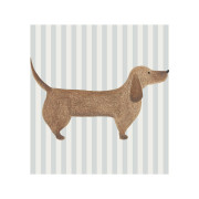 Affiche Cute Dachshund bleu doux - 30x40 cm - Once Upon A Time 3 - Casadeco - OUTT203096602