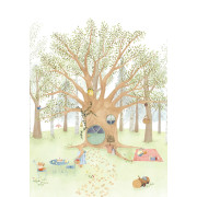 Panoramique intissé Enchanted Tree House - 200x250 cm- Once Upon A Time 3 - Casadeco - OUTT203006505NW