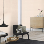 Papier peint vinyle sur intissé Tropical House beige rosé - Country Charme - Rasch - 690781