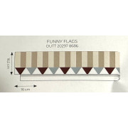 Frise papier peint intissé - pré-encollée - Funny Flags multicolore - Once Upon A Time 3 - Casadeco - OUTT202978686