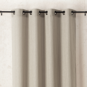 Rideau voilage à œillets Brume taupe -140x270cm - Linder - 0124-28-375
