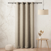 Rideau voilage à œillets Evasion taupe -140x280cm - Linder - 1151-28-375