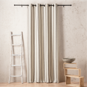 Rideau à œillets Daenerys taupe - 140x280cm - Linder - 1505-28-375