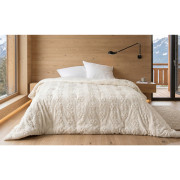 Jetée de Lit Flocon écru et crème - 230x250cm - Linder - 5138-29-835