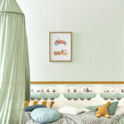 Frise papier peint intissé - pré-encollée - Train Journey vert d'eau - Once Upon A Time 3 - Casadeco - OUTT202987171