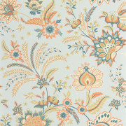 Papier peint intissé Hortense bleu anglais - Maison de Famille - Casadeco - FAMI202686414