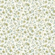 Papier peint intissé Victoire jaune soleil  - Maison de Famille - Casadeco - FAMI202692697