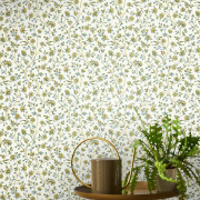 Papier peint intissé Victoire jaune soleil  - Maison de Famille - Casadeco - FAMI202692697