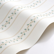 Papier peint intissé Apolline bleu céladon  - Maison de Famille - Casadeco - FAMI202706510