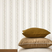 Papier peint intissé Apolline noir fusain  - Maison de Famille - Casadeco - FAMI202709233