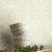 Papier peint intissé Boreal vert amande - Maison de Famille - Casadeco - FAMI202717084