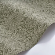 Papier peint intissé Boreal vert mousse - Maison de Famille - Casadeco - FAMI202717122