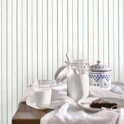Papier peint intissé Aube bleu porcelaine - Maison de Famille - Casadeco - FAMI202726033