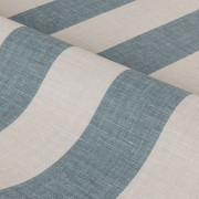 Papier peint vinyle sur intissé Beausoleil bleu persan galet- Rayures - Casamance - 78060712