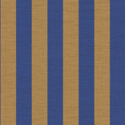 Papier peint vinyle sur intissé Beausoleil bleu roi bronze - Rayures - Casamance - 78060814