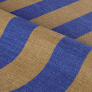 Papier peint vinyle sur intissé Beausoleil bleu roi bronze - Rayures - Casamance - 78060814
