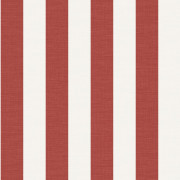 Papier peint vinyle sur intissé Beausoleil rouge carmin blanc pétale - Rayures - Casamance - 78061018