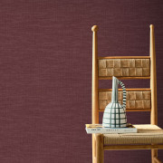 Papier peint vinyle sur intissé Shinok pourpre - Rayures - Casamance - H73810100