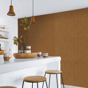 Papier peint vinyle sur intissé Shinok ambre - Rayures - Casamance - H73817528