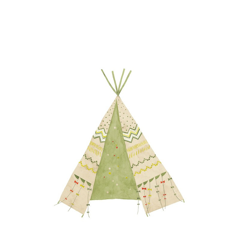 Panoramique Tipi Vert - ARC-EN-CIEL - Casadeco - CFT25577153
