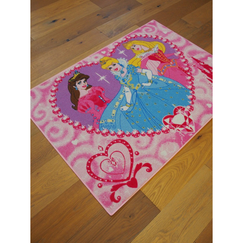Tapis Disney Enfant - Princesses Jewels - 95x133cm