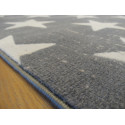 Tapis gris, étoiles beiges - Canvas