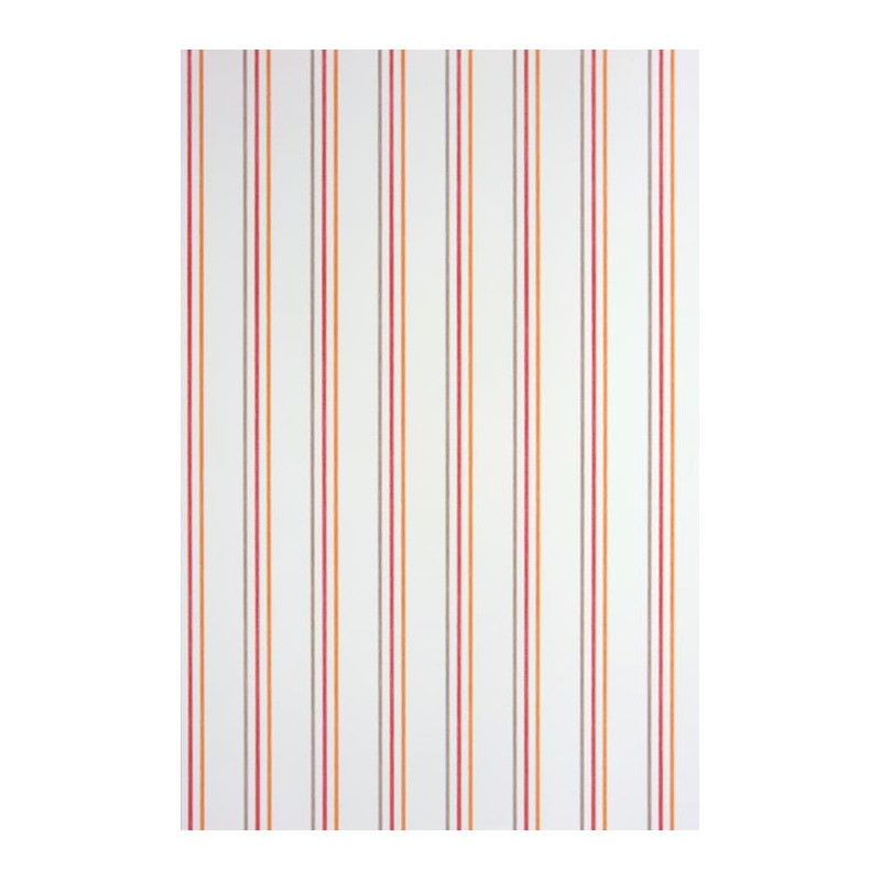 Papier peint Rayures rouge et orange - ALICE ET PAUL - Casadeco - AEP25568508
