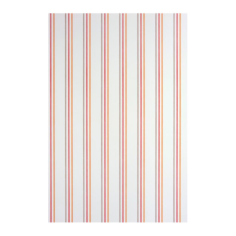 Papier peint Rayures rouge et orange - ALICE ET PAUL - Casadeco - AEP25568508