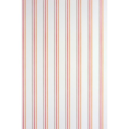 Papier peint Rayures rouge et orange - ALICE ET PAUL - Casadeco - AEP25568508