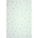 Papier peint ALICE et PAUL à motif coeur gris mat - Casadeco