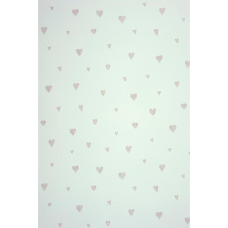 Papier peint Coeur gris mat - ALICE ET PAUL - Casadeco - AEP28029218