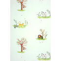 Papier peint ALICE et PAUL à motif jungle vert - Casadeco